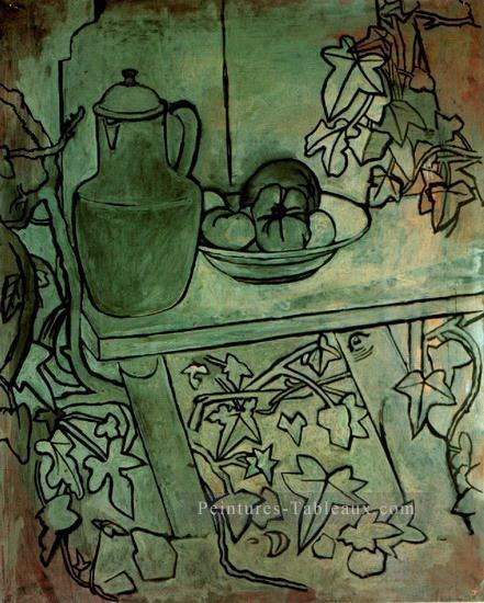 Nature morte aux tomates 1920 cubiste Pablo Picasso Peintures à l'huile